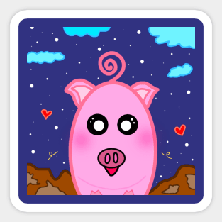 Piggy piggy Sticker